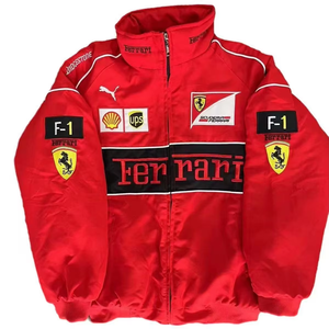 2024 High-quality Full Body Embroidered Pattern <strong>Jacket</strong>, Soft and Casual F1 Retro Warm Quilted <strong>Jacket</strong>, <strong>Formula</strong> Racing <strong>Jacket</strong> - Product Image 5