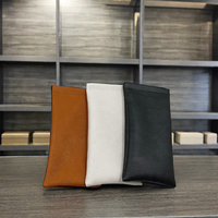 Sac à lunettes souple étui à lunettes en cuir avec fermeture à pression supérieure pochette pour lunettes de soleil de voyage sac de rangement pour lunettes souples en PU