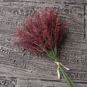 Fleur artificielle CallaFloral en plastique rouge, décoration de mariage réaliste, style INS, artisanat, décoration intérieure - Product Image 3