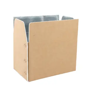 断熱冷凍食品ボックス熱包装冷凍クーラーカートン冷凍配送用冷凍折りたたみ式