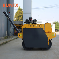 Rouleau à double tambour RUNTX avec moteur fiable pour des travaux de compactage continus