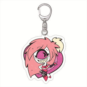 13 Estilos de Llaveros de Dibujos Animados, Hazbin Hotel, Vaggie, <span class=keywords><strong>Charlie</strong></span>, Joyería, Manualidades de Plástico, Colgante Acrílico, Llaveros de Anime - Product Image 6