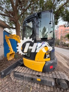 Hangkui Gebruikte Komatsu Pc35 Japanse Graafmachine Tweedehands Machine Gebruikte Graafmachine 3.5ton Komatsu Pc35 Mini Crawler Digger Te Koop - Product Image 4