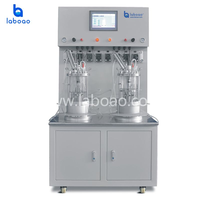 LABOAO Fermenteur en verre parallèle double de type armoire avec fonction de stérilisation à la vapeur pour la fermentation multi-groupe
