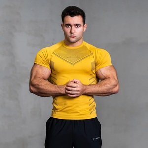 Áo thun thể thao nam co giãn nhanh khô, áo chạy bộ bóng rổ tay ngắn, áo bó sát tập luyện thể thao - Product Image 3