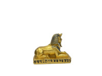Statue de résine de dinosaure égyptien doré, artisanat décoratif et moules en résine