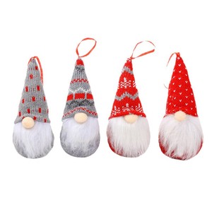 Adorno Colgante de Muñeco sin Rostro para Árbol de Navidad, Decoración Navideña de Estilo Nórdico, Muñeco de Punto de Moda, Venta al por Mayor - Product Image 6