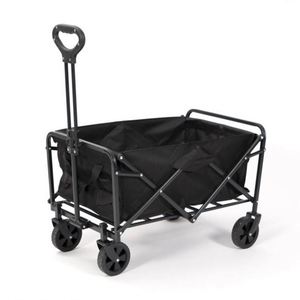 Chariot de pique-nique pliable personnalisable OEM léger grande capacité avec poignée réglable en tissu OXFORD pour le shopping, la plage et les outils de jardin - Product Image 1