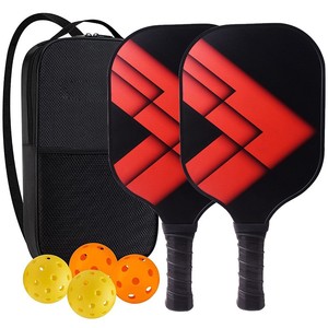 Mới nhất tùy chỉnh usapa trò chơi ngoài trời Frosted sợi thủy tinh tổ ong cầm tay pickleball Paddle Set edgeless phong cách đào tạo nhà máy - Product Image 2