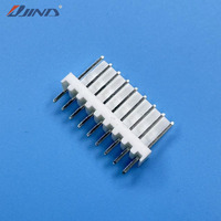 Conector de Montaje en Placa de Latón de 9 Pines con Paso de 2.54mm 2510-9A para PCB IP67 DC Recto Vertical Macho