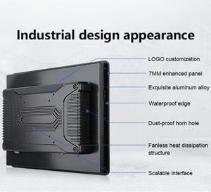 Pantalla táctil de diseño industrial pesado con bisel de 15 pulgadas y 7mm, resistente al agua, Monitor LCD Angel de vista completa IP65 - Product Image 4