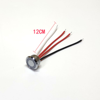 Sakelar Sensor sentuh kabinet pengontrol redup LED 12V/24V dengan tombol cincin biru saklar induktif untuk lampu LED lemari pakaian