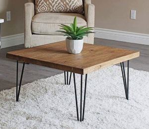 Mesa de Centro de Madera con Patas de Acero de 16 Pulgadas, Suministro de Fábrica, MOQ Bajo, para Sala de Estar, Taller, Uso en Exteriores y Hospitales - Product Image 5