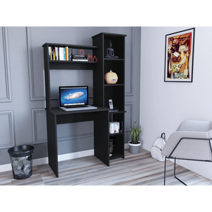 DB Logan Five Cubbies Bureau d'ordinateur avec finition wengue noire - Product Image 4