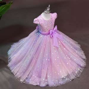 Robe de princesse pour demoiselle d'honneur, robe de bal pour fête d'anniversaire, costume de spectacle, vêtements pour enfants, vente en gros, robe longue de Noël - Product Image 2