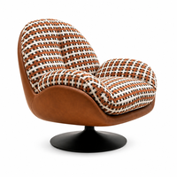 Fauteuil de salon individuel contemporain en tissu, style luxe léger, pour intérieur, production en gros par l'usine de Foshan