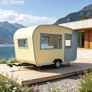 Remorque alimentaire électrique remorquable ZOWN de haute qualité avec réservoir d'eau, couleur personnalisable, longueur 2-4m, pour vente de snacks, café, boissons en extérieur - Product Image 1