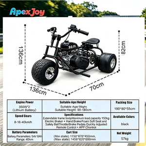 ApexJoy <span class=keywords><strong>DRIFT</strong></span> MOTO-<span class=keywords><strong>Trike</strong></span> 212CC, moto à essence pour <span class=keywords><strong>drift</strong></span>, vitesse de 45 km/h, kart de <span class=keywords><strong>drift</strong></span> de course à 3 roues, divertissement en plein air pour enfants et adultes - Product Image 2