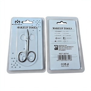 Outils de maquillage, ciseaux droits en acier inoxydable, petits et pointus, 24 par paquet, durables pour la manucure et les soins des ongles - Product Image 1