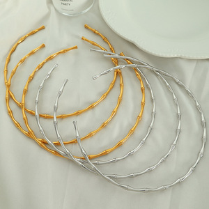 Collier ajustable en acier inoxydable plaqué or 18 carats avec motif nœud de bambou, style chinois simple et tendance - Product Image 2