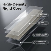 Plancher en vinyle SPC imperméable à l'eau avec système de clic 5-7 mm |   Couche d'usure de 20 mil |   Faible MOQ 4 m² |   RTS OEM