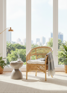 Fabiano Rattan <b>Chair</b> Indonesia Modern Stylish Comfortable <b>Outdoor</b> Furniture Handcrafted Durable Premium Quality Hotel Apartment - Product Image 5