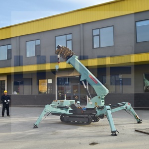 मोबाइल क्रेन 10 टन रिमोट कंट्रोल टेलीस्कोपिक बूम मिनी क्रॉलर क्रेन स्पाइडर जीब क्रेन की बिक्री के लिए - Product Image 2