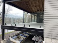 Robinet en verre réglable moderne en acier inoxydable duplex 2205 noir mat pour clôture de piscine en verre