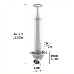 Sturalavandini Manuale ad Alta Pressione, Ecologico, per <span class=keywords><strong>Bagno</strong></span> e <span class=keywords><strong>Lavandino</strong></span>, Rimuovi-Intasamenti - Product Image 5