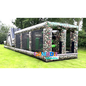 Toboggan gonflable Obstacle Château de haute qualité Jeux Camouflage Parcours d'obstacles gonflable - Product Image 1