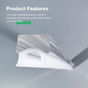 Coperture per Lampade a LED <span class=keywords><strong>in</strong></span> Acrilico Trasparente Moderno Personalizzate, Diffusori per Strisce LED - Product Image 2