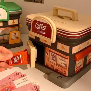 Tirelire en forme de café, boîte à monnaie créative, ornement de bureau, cadeau d'anniversaire ou de Noël pour filles et garçons - Product Image 4