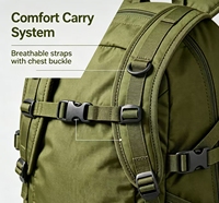 Sac à dos de randonnée léger et imperméable en polyester, grand volume, respirant, avec bretelles réglables, pour activités de plein air