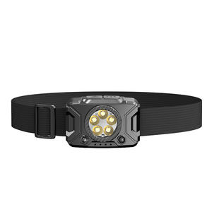 Lampe frontale transfrontalière à 5 LED, batterie rechargeable, interrupteur à capteur, utilisation extérieure - Product Image 2