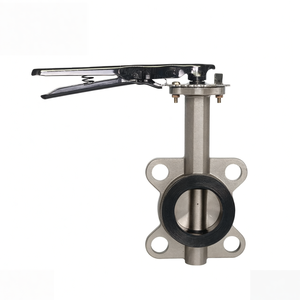 COVNA Tariff Reduction DN100 PN16 Wafer Type Butterfly Valve, 4 Inch, NBR Rubber Seat, Cast <b>Iron</b> Handle - Product Image 1