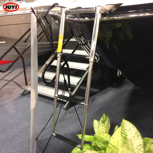 316 acier inoxydable hors-bord Yacht bateau pont de lancement pliable échelle télescopique embarquement échelle de passager pédale navires - Product Image 4