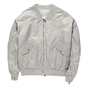 Men's Retro Double-Sided Bomber <b>Jacket</b> Stand Collar Windproof Leather Zipper Closure <b>Fleece</b>-<b>Lined</b> Winter Finished - Product Image 1