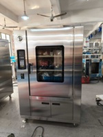 Acier inoxydable 304 220V/380V/12kW Contrôle intelligent de la température Circulation d'air chaud 360 °   Four à rôtir pour canard et poulet