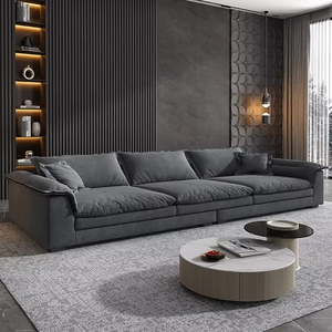 Divani Contemporanei per Soggiorno in Tessuto, Set di <span class=keywords><strong>Mobili</strong></span> di Lusso Moderni Italiani - Product Image 3
