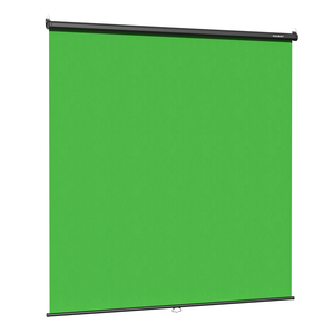 ฉากหลังแบบดึงลงได้ RAUBAY สีเขียว ป้องกันรอยยับ ป้องกันแสงสะท้อน ทำจากโพลีเอสเตอร์ ขนาด 78.7" x 86.6" แบบพับเก็บได้ - Product Image 1