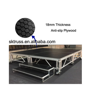 Ce TUV được phê duyệt xách tay có thể tháo rời nhôm DJ sự kiện buổi hòa nhạc đám cưới sân khấu nền tảng - Product Image 2