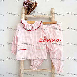 Family Matching Pajamas Set Plaid <strong>Kids</strong> Girls' Pajamas Set Cotton Loungewear Holiday <strong>Christmas</strong> <strong>Pjs</strong> Adult Sleepwear - Product Image 4