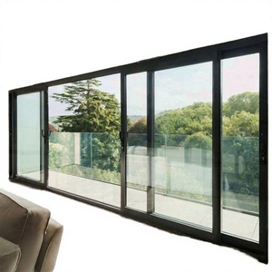 Portes coulissantes en aluminium et verre de grande qualité, modernes, étanches, pour patio de villa, avec fonction insonorisante - Product Image 1