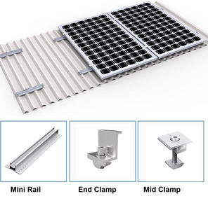 โครงสร้างรองรับแผงโซลาร์เซลล์ตัวยึดแผงโซลาร์อลูมิเนียม - Product Image 2