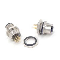 Conector Impermeable M12 de 4 Pines, Conjunto de Cable M12, Conector Circular M12 de 3 a 12 Pines