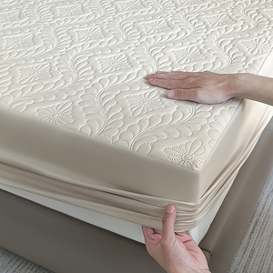 Hot Bán Không Thấm Nước Giường Bìa Nệm Bảo Vệ Bìa Thoáng Khí Polyester Đầy Được Trang Bị Tấm Thiết Lập Vua Nữ Hoàng Số Lượng Lớn Các Mặt Hàng - Product Image 5