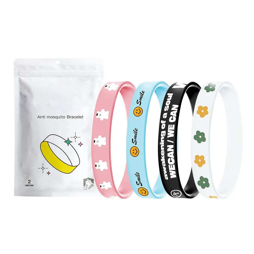 2 Pack Mosquito Repellent Bracelets, Individually Wrapped Insect & Bug Repellent Wrist Bands for Kids & Adults Outdoor Camping