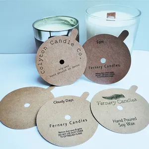 ECO- friendly wholesale brown kraft paper printing candle dust cover paper