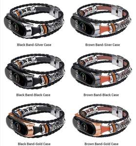 Cinturino in Pelle alla Moda con Perline per Smartwatch Xiaomi <span class=keywords><strong>Mi</strong></span> <span class=keywords><strong>Band</strong></span> 10 8 9 6 <span class=keywords><strong>5</strong></span> - Product Image 6
