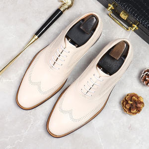 Zapatos de vestir de cuero Oxford hechos a mano de alta calidad con cordones, ideales para bodas informales de otoño. - Product Image 5